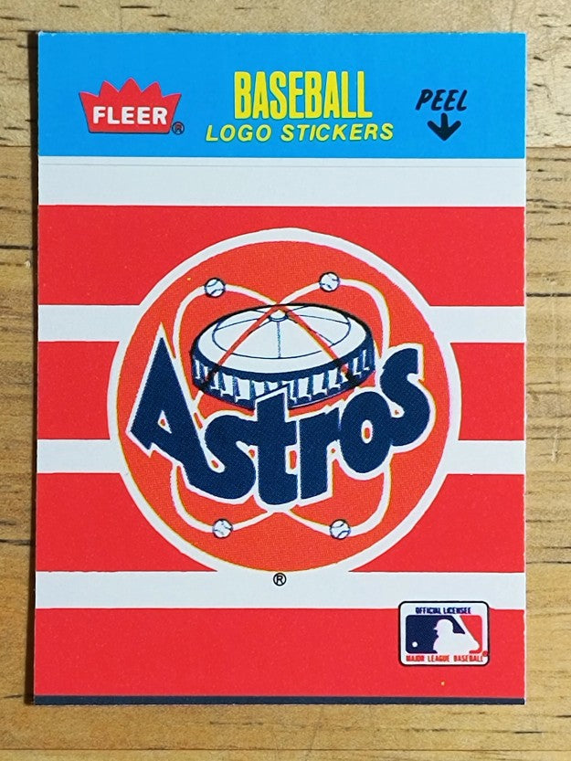 1986 Fleer Mini Team Stickers #NNO Houston Astros