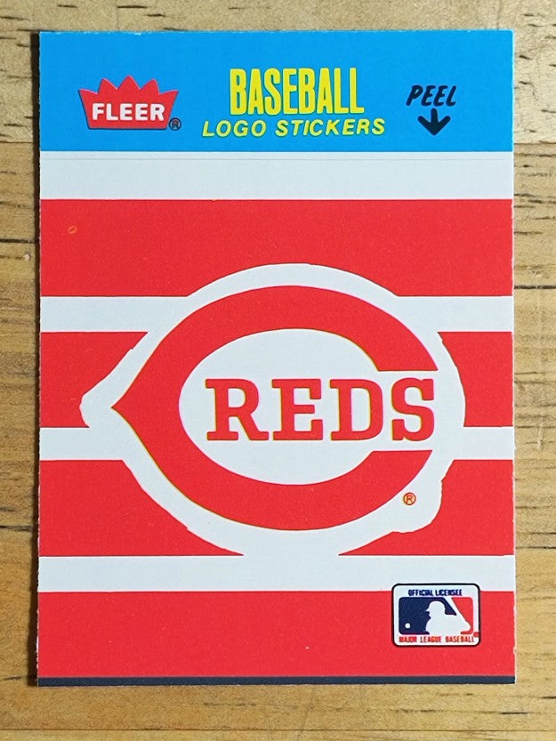 1986 Fleer Mini Team Stickers #NNO Cincinnati Reds