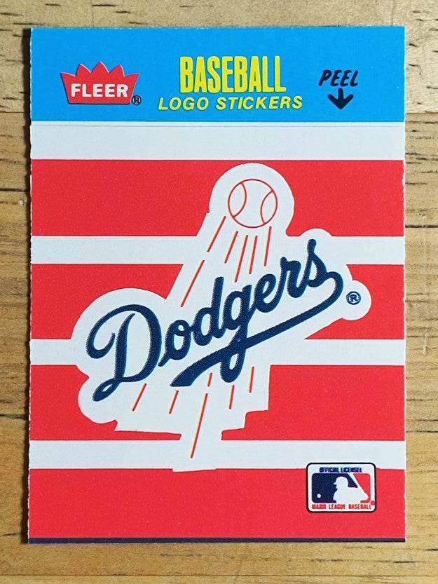 1986 Fleer Mini Team Stickers #NNO Los Angeles Dodgers