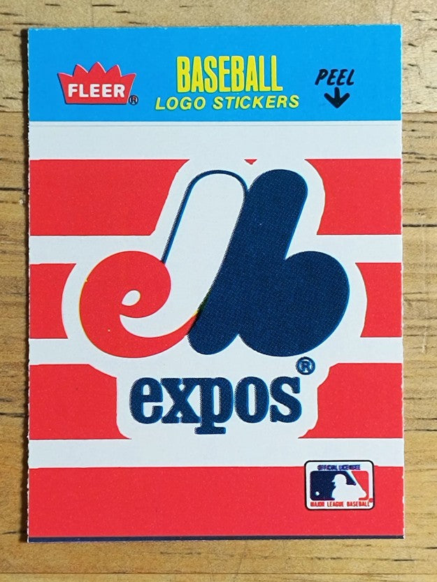 1986 Fleer Mini Team Stickers #NNO Montreal Expos