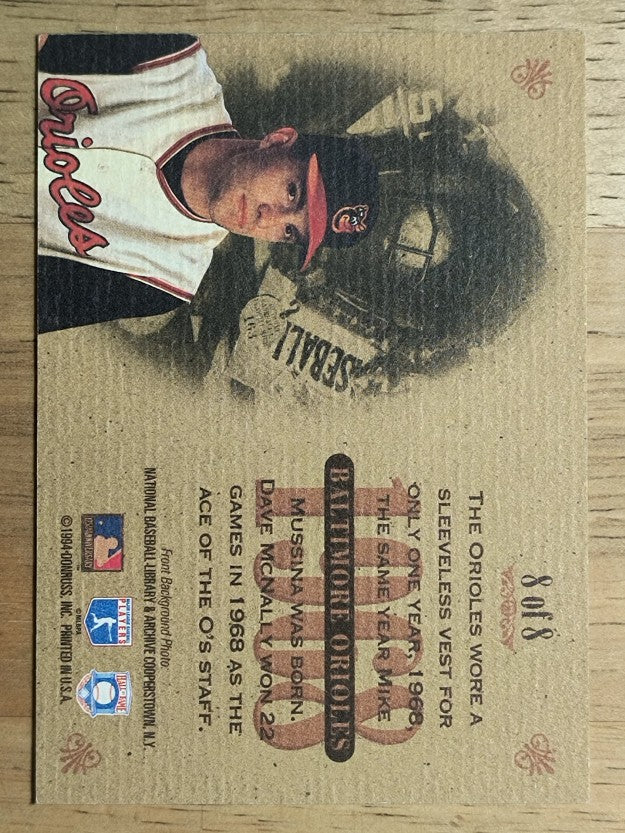 1994 Studio Heritage #8 Mike Mussina