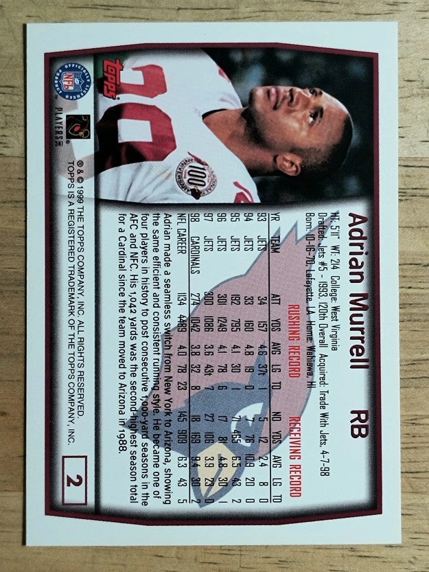 1999 Topps #2 Adrian Murrell