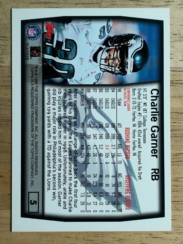 1999 Topps #5 Charlie Garner