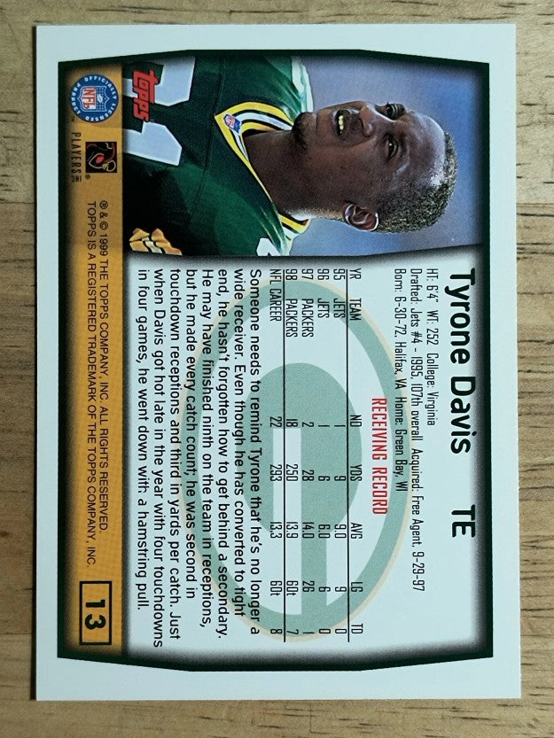 1999 Topps #13 Tyrone Davis