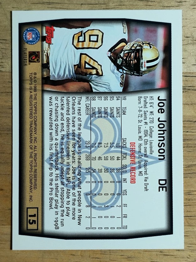 1999 Topps #15 Joe Johnson