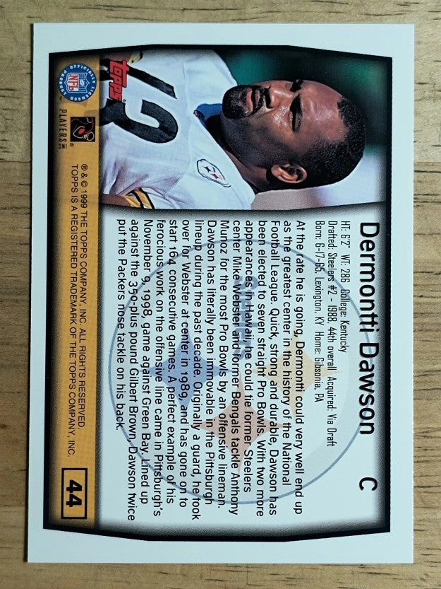 1999 Topps #44 Dermontti Dawson