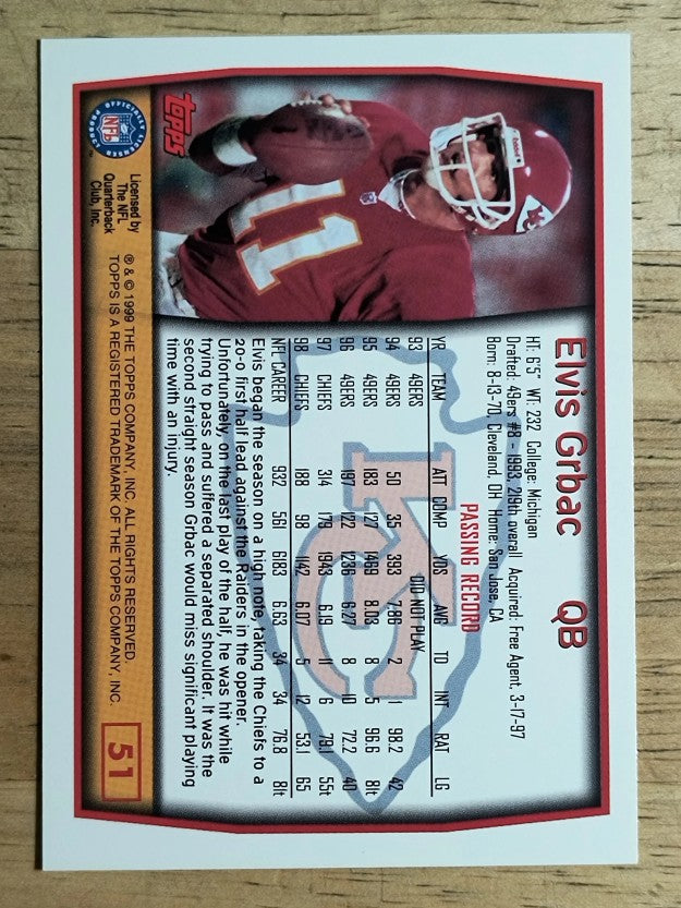 1999 Topps #51 Elvis Grbac
