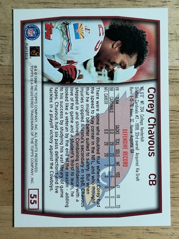 1999 Topps #55 Corey Chavous