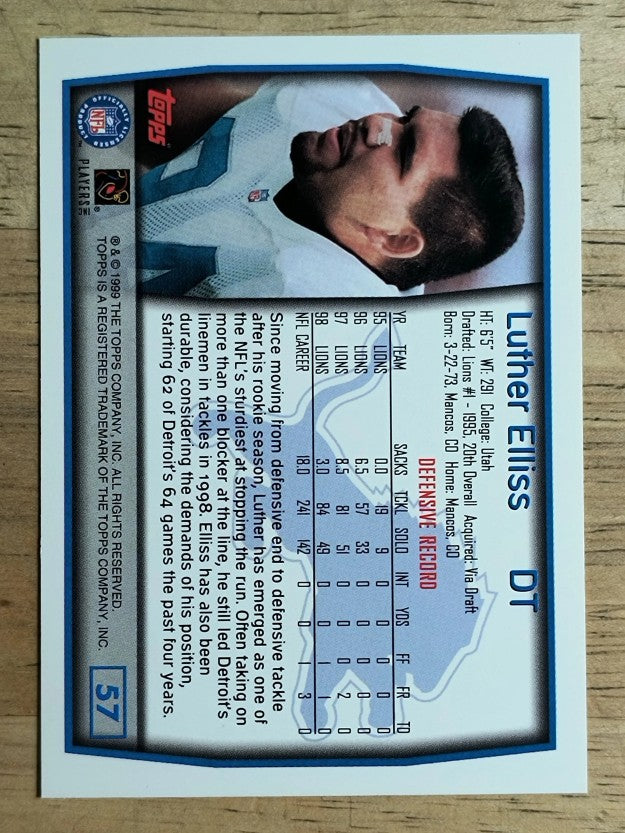 1999 Topps #57 Luther Elliss