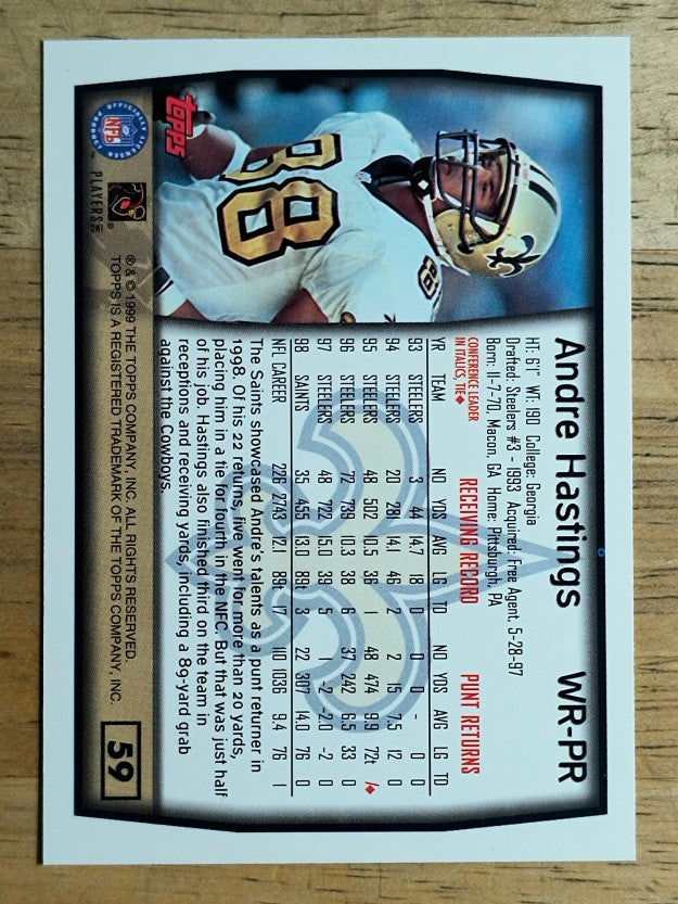 1999 Topps #59 Andre Hastings