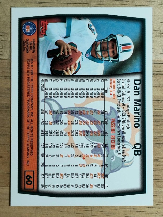 1999 Topps #60 Dan Marino