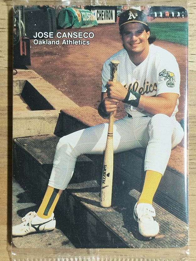 1990 Mother's Canseco #4 Jose Canseco/Sitting on dugout steps