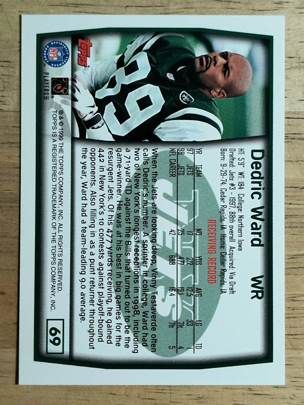 1999 Topps #69 Dedric Ward
