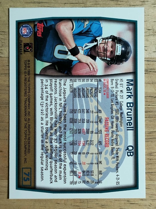 1999 Topps #75 Mark Brunell
