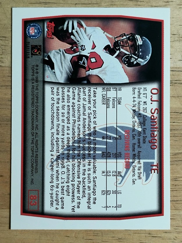 1999 Topps #83 O.J. Santiago