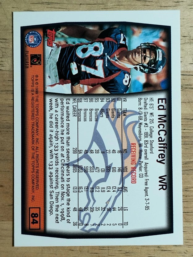 1999 Topps #84 Ed McCaffrey