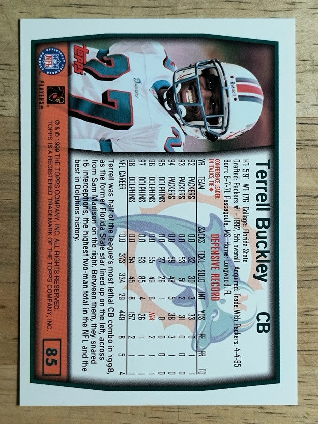 1999 Topps #85 Terrell Buckley