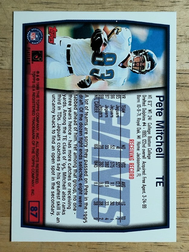 1999 Topps #87 Pete Mitchell