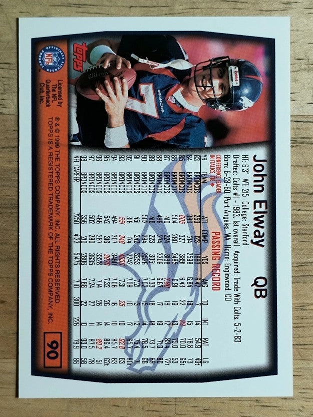 1999 Topps #90 John Elway