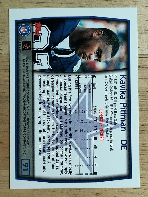 1999 Topps #91 Kavika Pittman