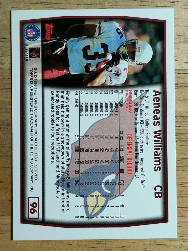 1999 Topps #96 Aeneas Williams