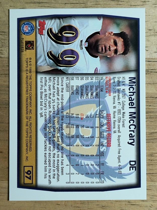 1999 Topps #97 Michael McCrary