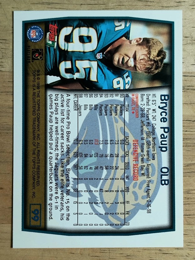 1999 Topps #99 Bryce Paup