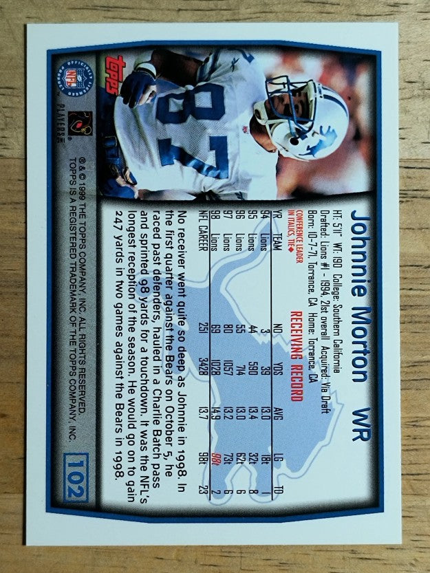 1999 Topps #102 Johnnie Morton