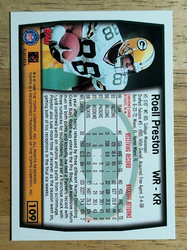 1999 Topps #109 Roell Preston