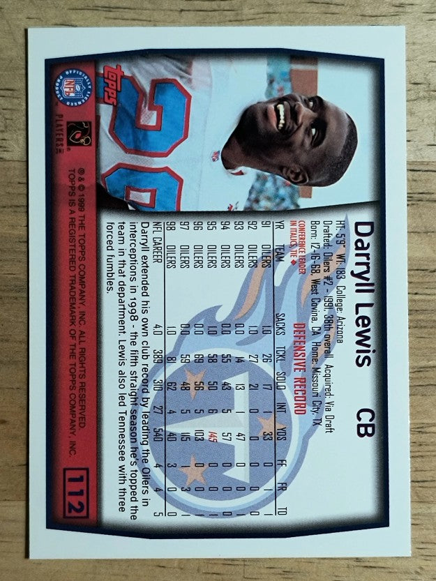 1999 Topps #112 Darryll Lewis