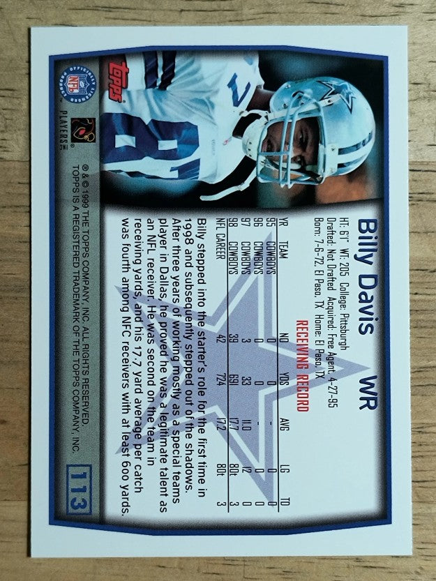 1999 Topps #113 Billy Davis