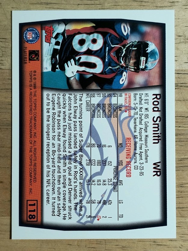 1999 Topps #118 Rod Smith