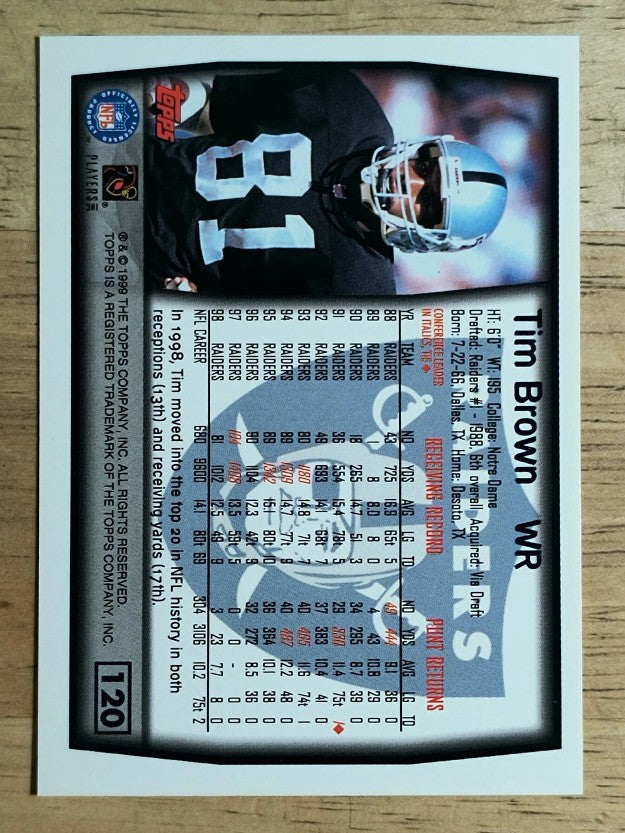 1999 Topps #120 Tim Brown