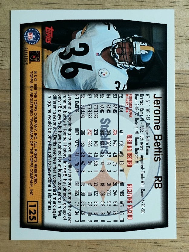 1999 Topps #125 Jerome Bettis
