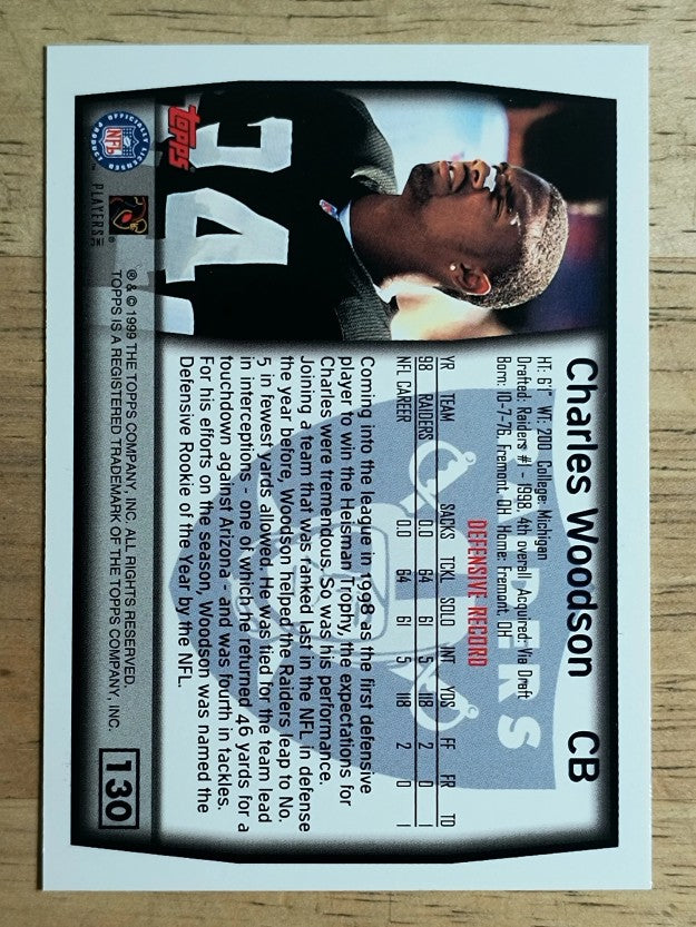1999 Topps #130 Charles Woodson