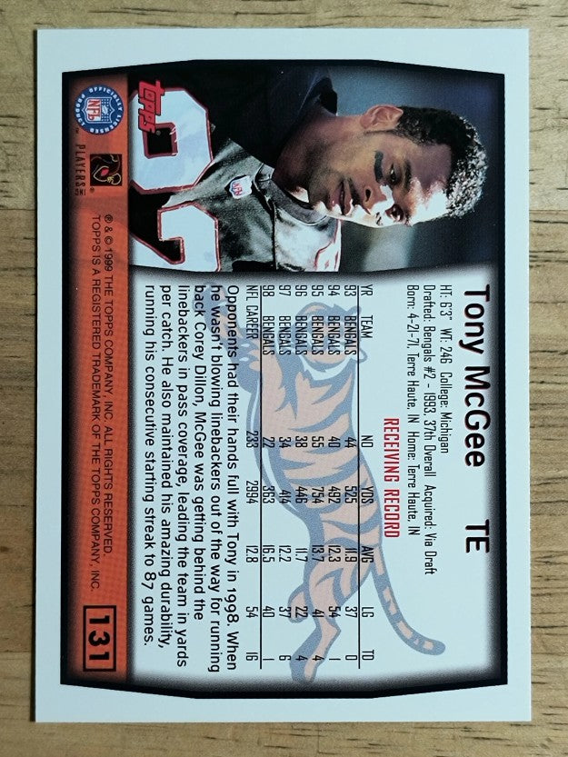 1999 Topps #131 Tony McGee