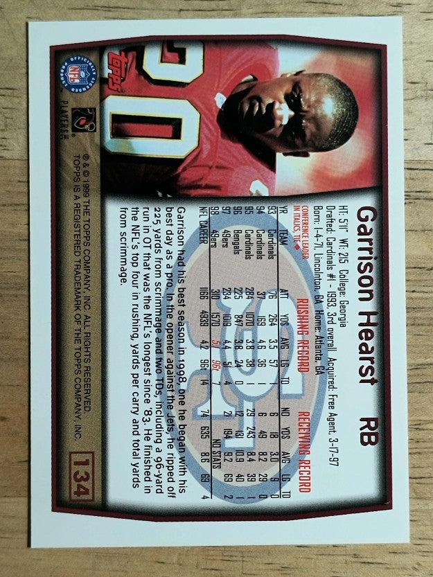 1999 Topps #134 Garrison Hearst