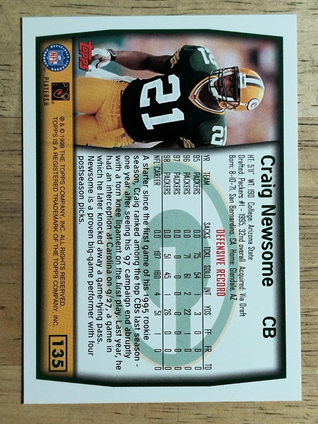 1999 Topps #135 Craig Newsome