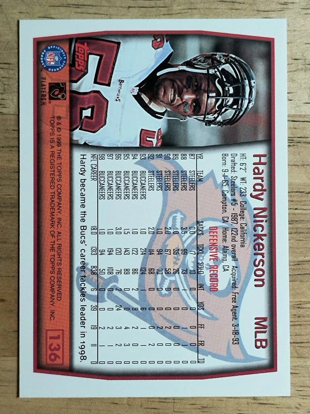1999 Topps #136 Hardy Nickerson