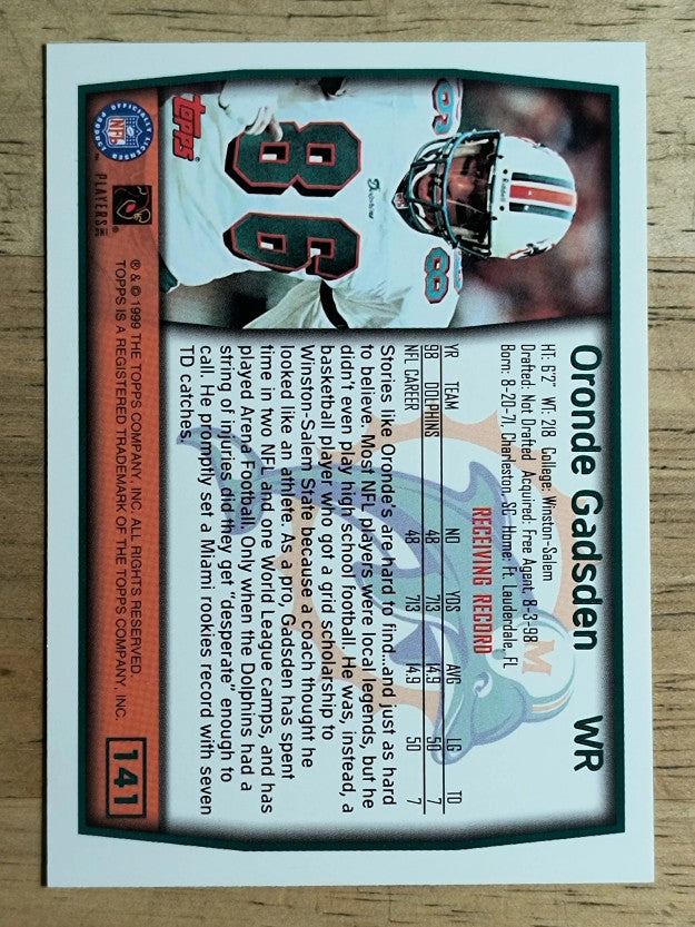 1999 Topps #141 Oronde Gadsden