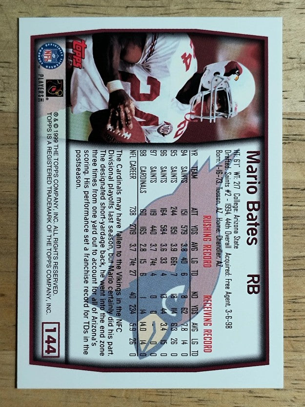 1999 Topps #144 Mario Bates