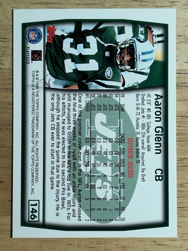 1999 Topps #146 Aaron Glenn
