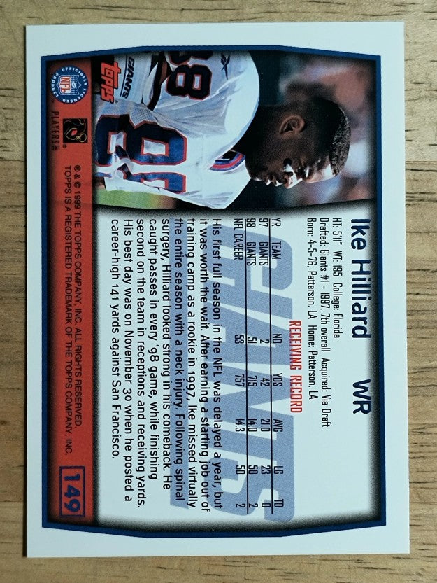 1999 Topps #149 Ike Hilliard