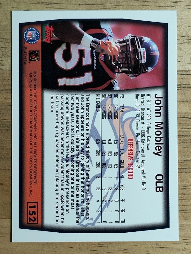 1999 Topps #152 John Mobley