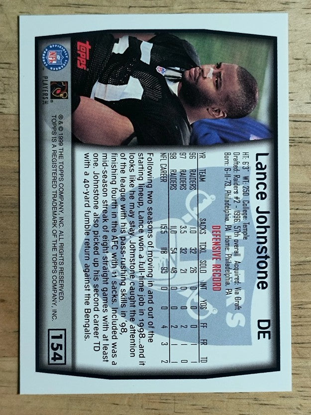 1999 Topps #154 Lance Johnstone