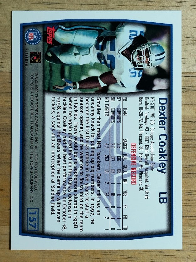 1999 Topps #157 Dexter Coakley