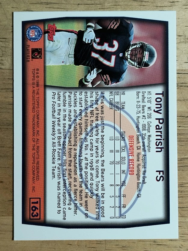 1999 Topps #163 Tony Parrish