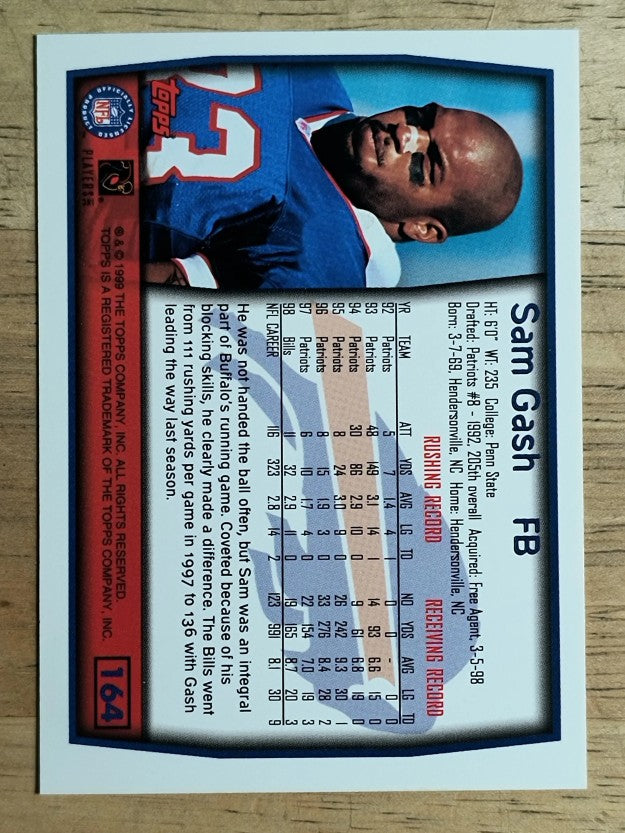 1999 Topps #164 Sam Gash