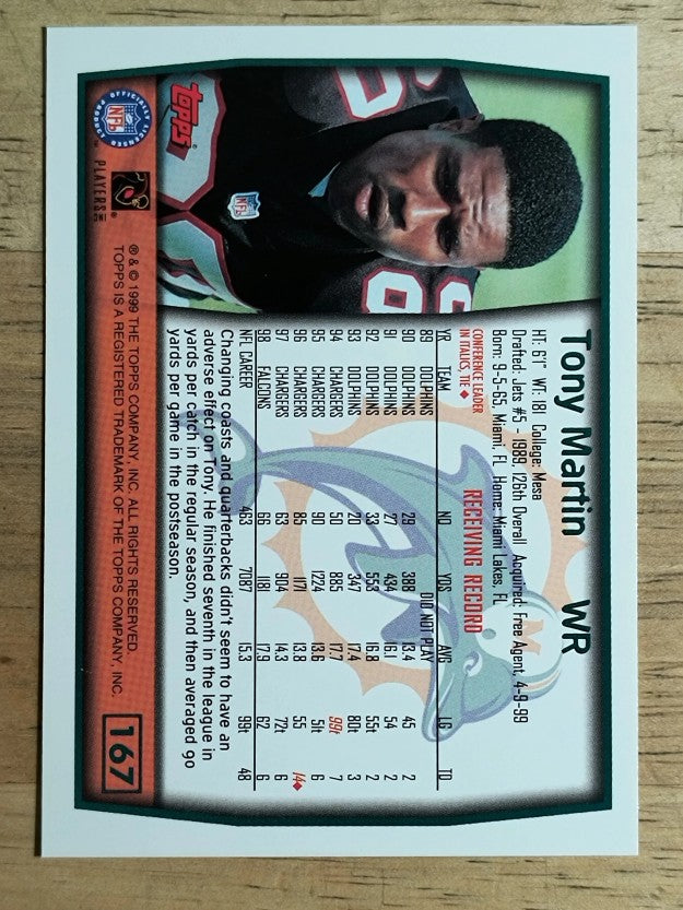 1999 Topps #167 Tony Martin
