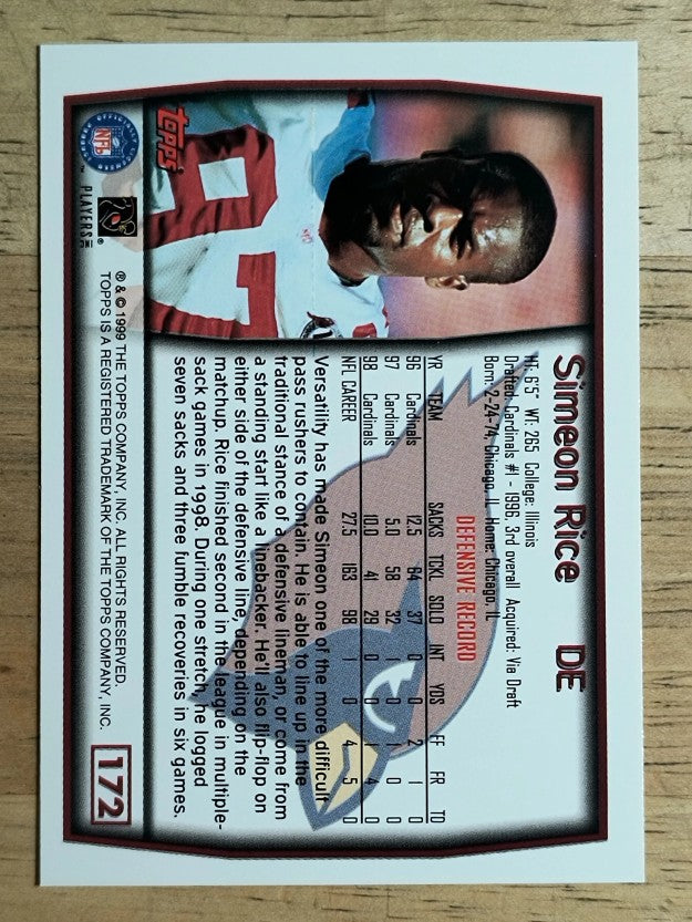 1999 Topps #172 Simeon Rice